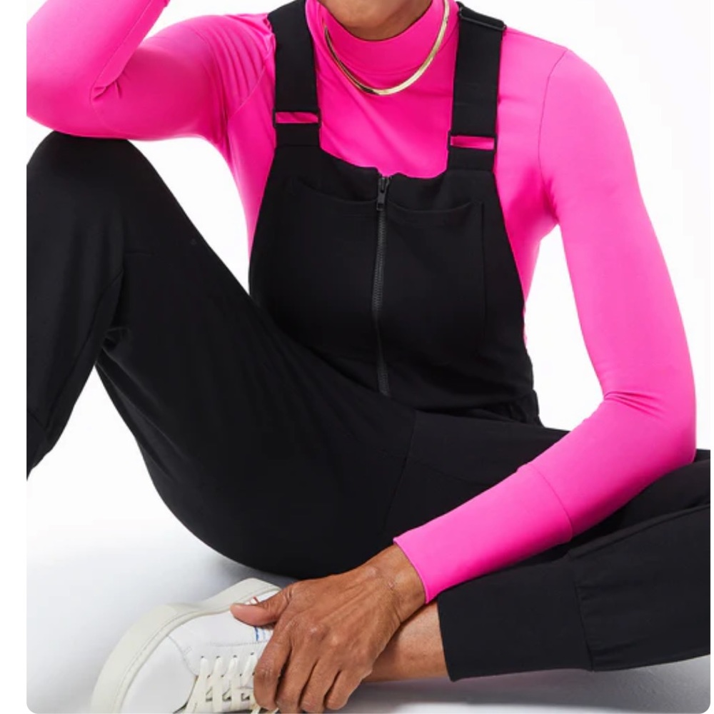 Terez Black Ponte Overalls